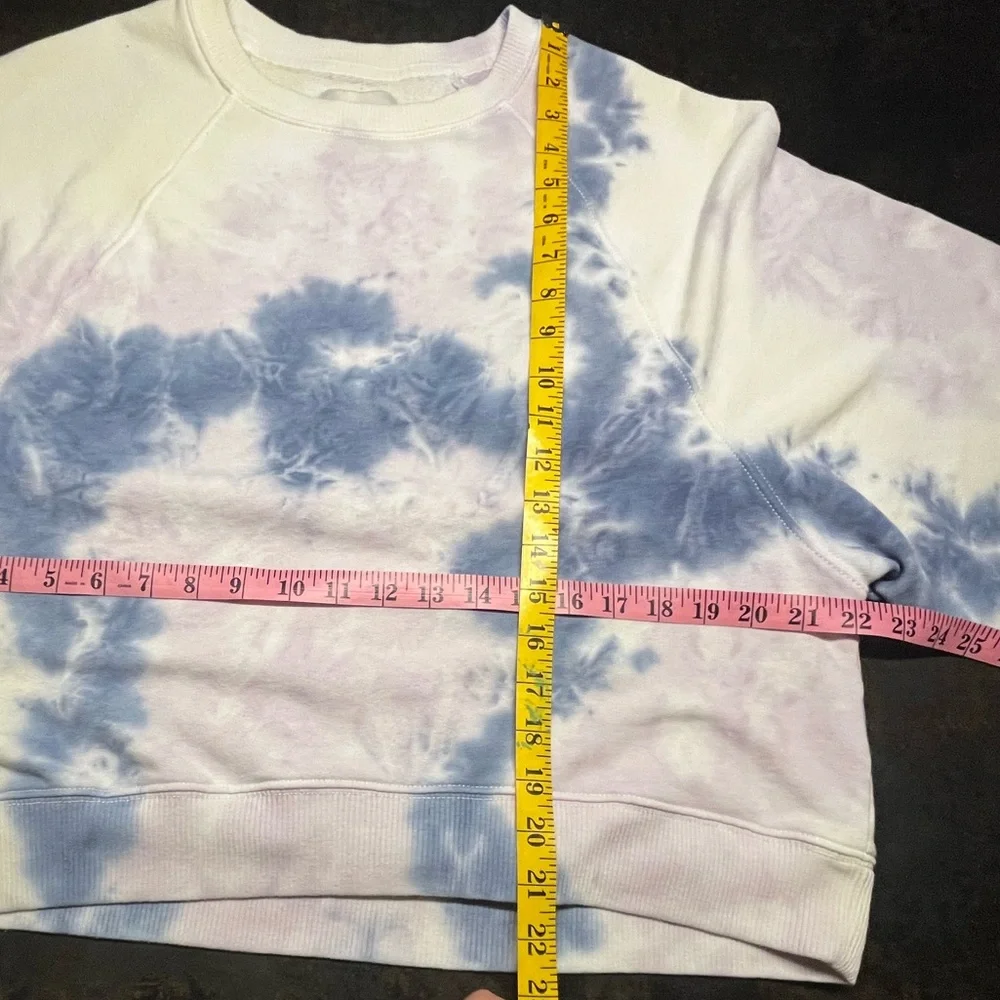 American Eagle Blue/Purple/Yellow Tie-dye Sweatshirt, L - Picture 5 of 5